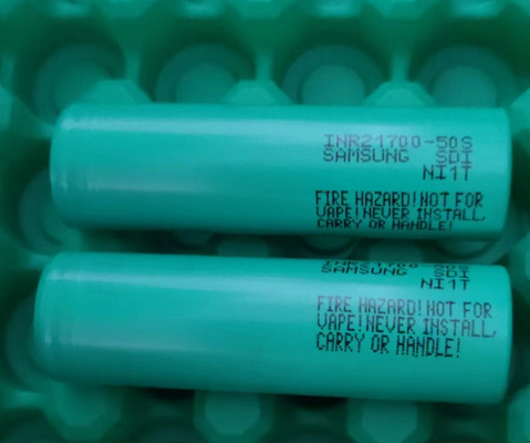 Asıl A sınıfı 21700 Yüksek drenajlı 21700 Lityum pil 3.6V 5000mAh INR21700-50S Max 45A Serbestleme