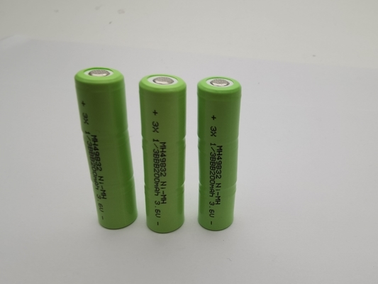 UL 3.6V 200mAh NIMH Şarj edilebilir piller 1/3BBB özel NIMH pil paketi kullanıma hazır NIMH piller uzun döngü ömrü