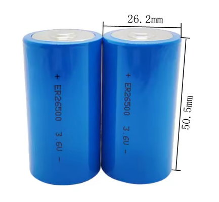 er26500 3.6v 8500mah 9ah lisocl2 bataryası Er26500 C boyutlu lityum bataryası 3.6V 9000mah birincil lityum bataryası