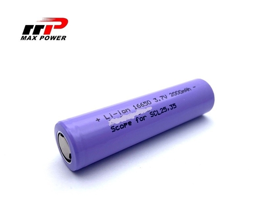 Li16650C 3.7 V 2000mah Lityum Ion Şarj edilebilir Pil Hücresi OEM hizmeti CE UL CB