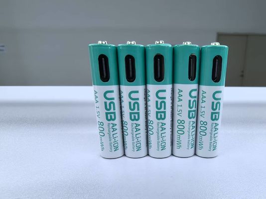 1.5V AAA 180mA 660mWh Lityum iyonlu şarj edilebilir pil