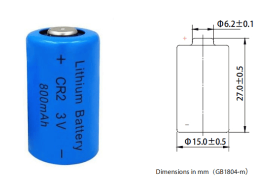 Li Mno2 CR2 CR15270 Dayanıklı CR2 3.0V 800mAh Pil 3.0v 800mAh 900mAh lityum pil
