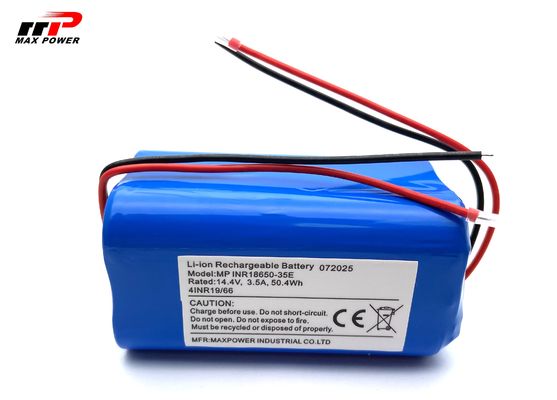 14.4V 18650 3500mAH lityum iyon batarya paketi robot temizlik vakum temizleyicisi için