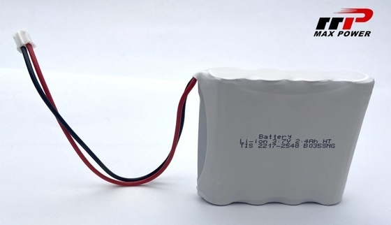 GPS için 3.7V 2400mAh 14500 lityum iyon Pil paketi, geniş sıcaklık aralığı -40°C-80°C
