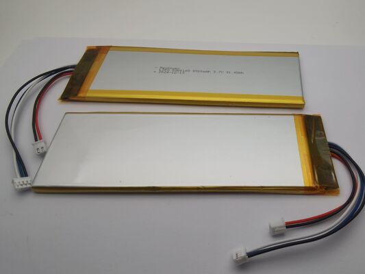 8500mAh lityum polimer pil, gaz göstergeli IC'li LiPolymer pil paketi 5960165 3.7V 8.5AH