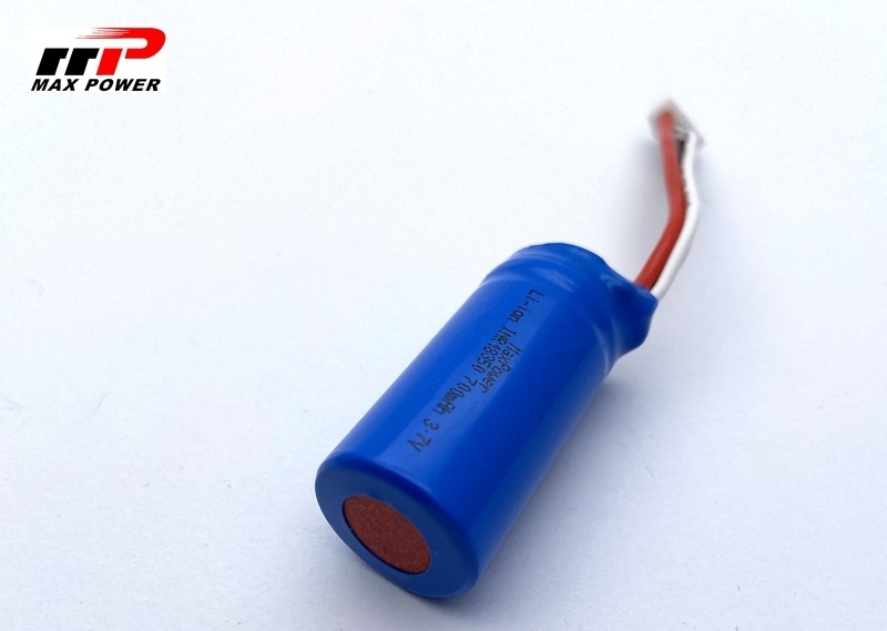 18350 3.7v 700mAh 10C Yüksek güç boşaltma UL KC CB PSE ile şarj edilebilir lityum iyonlu pil