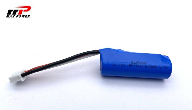 14430 3.7v 600mAh 10C Yüksek güç boşaltma UL KC CB PSE ile şarj edilebilir lityum iyonlu pil