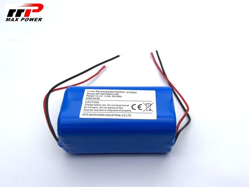 14.4V 18650 3500mAH lityum iyon batarya paketi robot temizlik vakum temizleyicisi için