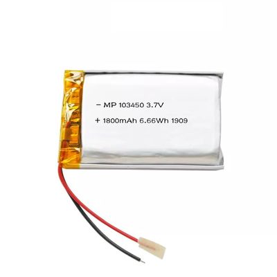 103450 1800mAh 3.7V Yüksek Güçlü Lipo Pil Paketi Lityum Polimer Pil Hücresi