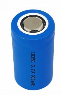 Grade A INR18350 Lityum İyon Pil 3.7V 900mAh Yüksek Kapasiteli Şarj Edilebilir Pil