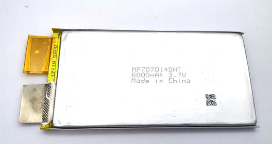 60C Yüksek Hızlı Li İyon Polimer Pil Paketi C7070140HT 6000mah 3.7V