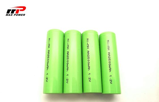 BIS CE UL IEC / EN61951 sertifikalı endüstriyel dijital ürünler için NIMH AA2500mAh 1.2V pil