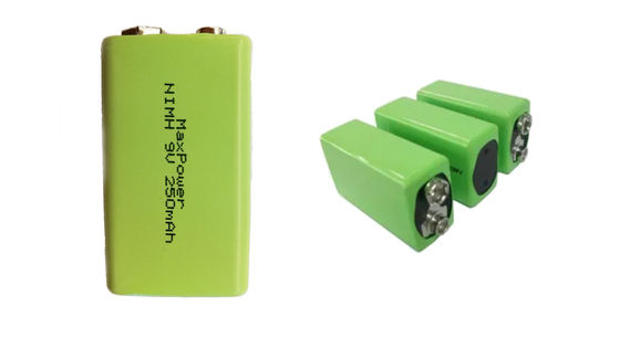 250mAh 300mAh 9V Nimh Şarj Edilebilir Pil IEC62133
