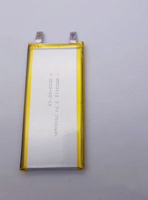 7000mah Lityum Polimer Pil 0.2C 3.7V KC 8553112 UL IEC62133 ile